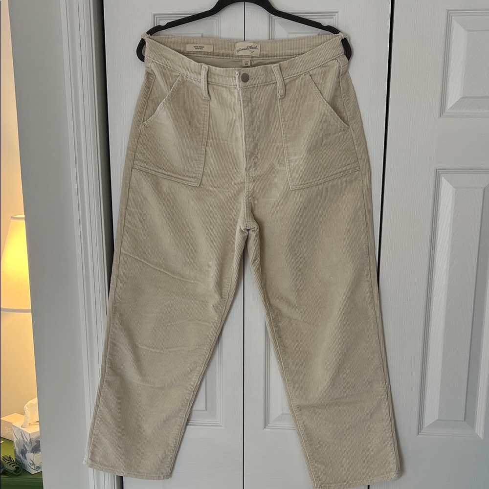 Universal Thread Women's Cream Corduroy Pants
